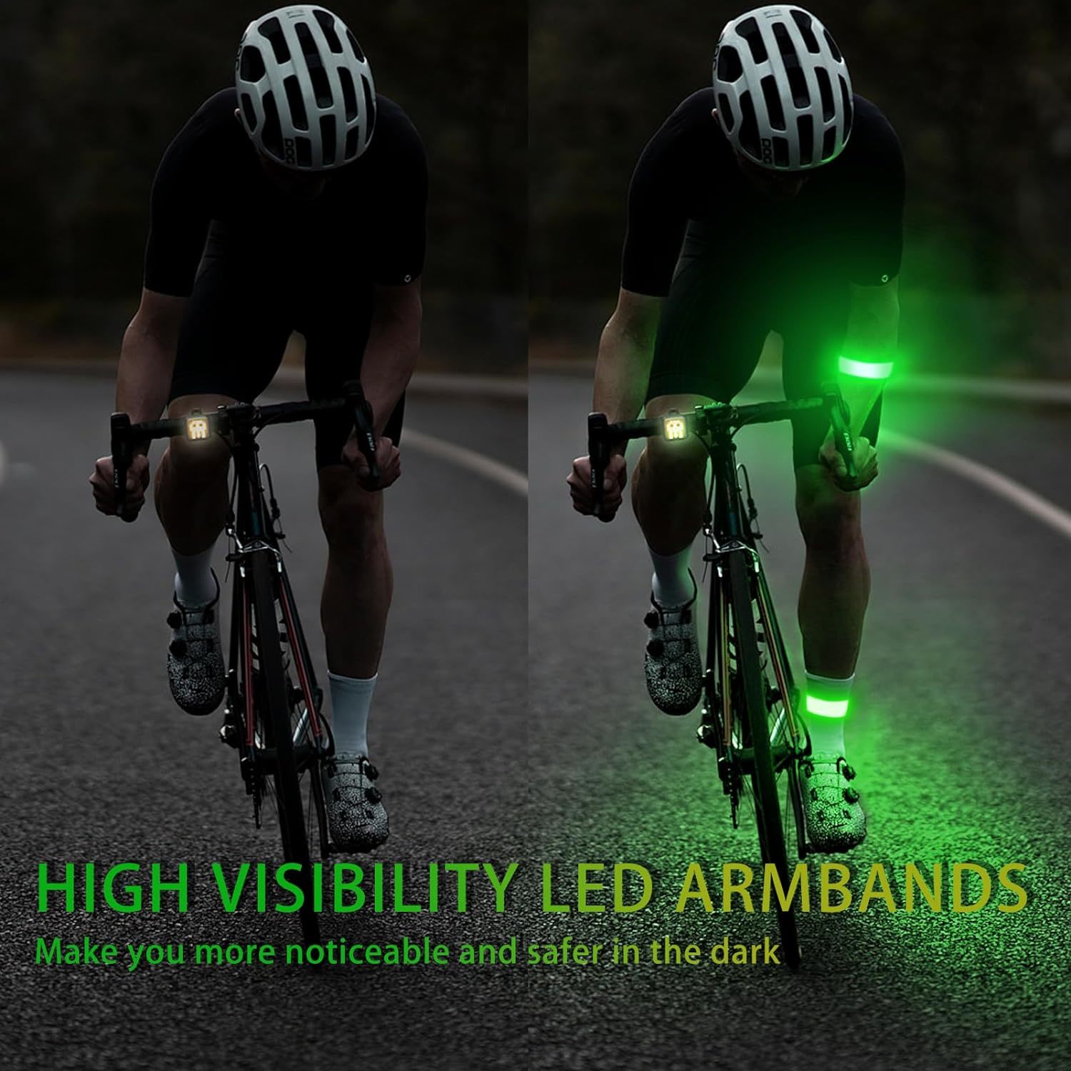 2 Pack Led Armband Rechargeable, Running Lights For Runners, Running