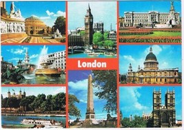 Postcard London England Multi View Big Ben Tower Of London Westminster Abbey - £1.74 GBP