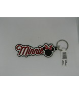 Disney Minnie Mouse Name Signature Logo Silicone Lasercut Keyring Keycha... - $15.52