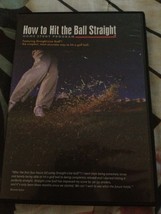 How To Hit the Ball Straight DVD Home Study Program GOLF Retail $97 USA - £16.22 GBP
