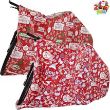 2 Christmas Large Bicycle Gift Bags 72&quot;x60&quot; with Gift Tags for Heavy Dut... - $28.15