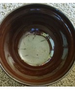 Brownstone Bowl ~ 8.25&quot; Dia x 4.5&quot; Tall ~ Brown Tri-colored ~ Made in Ta... - $40.92 CAD