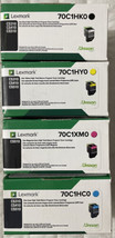 Lexmark 70C1HK0 70C1HC0 70C1XM0 70C1HY0 High Yield For Lexmark CS510 Ret... - £235.66 GBP