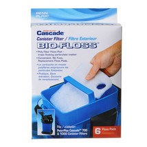 Cascade 700 and 1000 Canister Filter Bio-Floss Replacement Pads 6 count Cascade  - £20.69 GBP