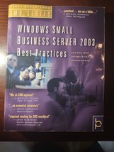 Windows Small Business Server 2003 Best Practices Volume 1 - $50.37