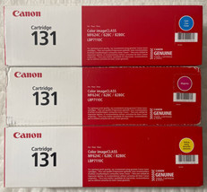 Canon 131 Cyan Magenta Yellow Toner Set 6270B004 OEM Sealed Retail Boxes 2392928 - £218.67 GBP