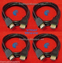 4X 9&#39; ft HDMI Cable M-M 1080P 4K Ultra HDTV BLURAY DVD XBOX PS3 Wire Cor... - £20.76 GBP