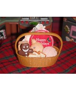 Rement Christmas Basket Goodies Breads Gingerbread fits Loving Family Do... - £15.68 GBP