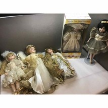 Mixed Lot Of Five Bisque Porcelain Dolls Angels Jenny Faith Anco More - £49.04 GBP