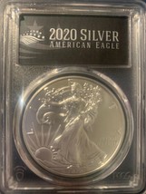 2020-P American Silver Eagle MS69- PCGS Emergency Issue First Strike Black Label - £75.92 GBP