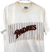 VTG Select T San Diego Padres Single Stitch White T Shirt Size L 42-44 1984 - £118.69 GBP