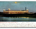Night View Casino Full Moon Asbury Park New Jersey NJ UDB Postcard R15 - $3.91