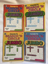 Lot (4) Kappa LARGE PRINT Favorite Search &#39;n Circle Puzzle Puzzle Books ... - $18.95