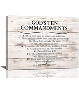 Ten Commandments Wall Decor 10 Commandments Wall Art Christian Scripture... - £20.76 GBP