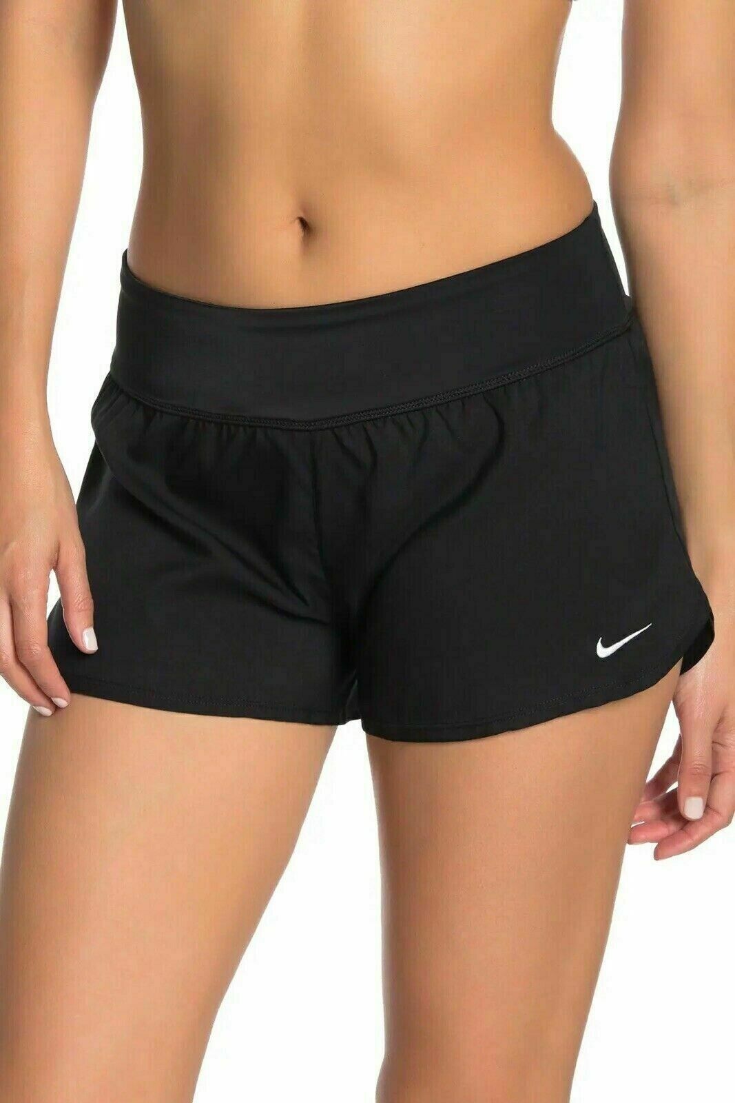 Primary image for  Nike Women's Solid Boardshort Swim Bottom Black Size Large NESS9389-001