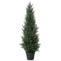 Artificial Cedar Tree Topiary Indoor Home Decor Pine 3ft Tall New Realistic Tree - £23.97 GBP