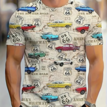 Men&#39;s Route 66 T- Shirt XXL - $17.82