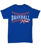 Mom T Shirt Baseball Mom Royal-U-Tee - £14.34 GBP