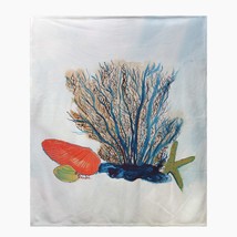 Betsy Drake Coral &amp; Shells Throw - £50.89 GBP