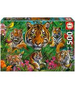 NEW Educa Jigsaw Puzzle 500 Pieces 19902 Tiger Jungle - $27.72 CAD