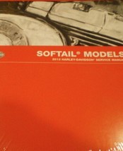 2013 Harley Davidson SOFTAIL MODELS Service Shop Manual Set W Parts & Electrical - $384.14