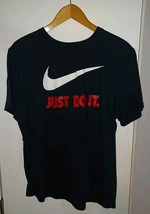 JUST DO IT Nike Size XXL Men&#39;s Black T-Shirt - $18.24 CAD