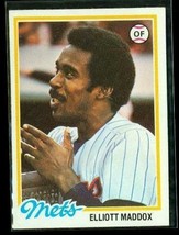 Vintage 1978 Topps Baseball Trading Card #442 Elliott Maddox New York Mets - £7.73 GBP