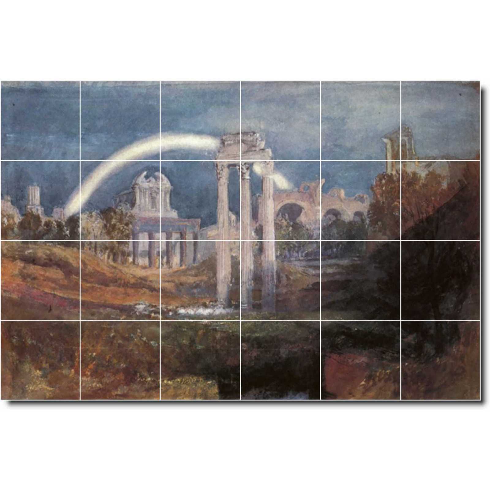 Turner joseph rome the forum with a rainbow