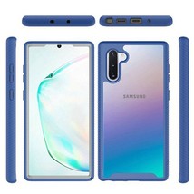For Samsung Note 10 Shockproof Heavy Duty Bumper Case CLEAR/BLUE - £4.59 GBP