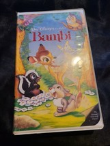 Walt Disney&#39;s Classic Bambi VHS Black Diamond The Classics Edition *RARE* - £4.66 GBP