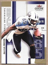 2003 Fleer Genuine Insider #27 Derrick Mason Tennessee Titans - £1.48 GBP