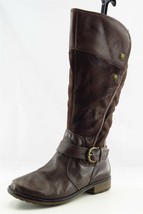 Baretraps Boot Sz 7 M Long Almond Toe Brown Leather Women - £20.11 GBP