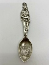 Sterling Silver Souvenir Spoon Winnipeg Man. Full Figural Indian Chief S... - $125.00