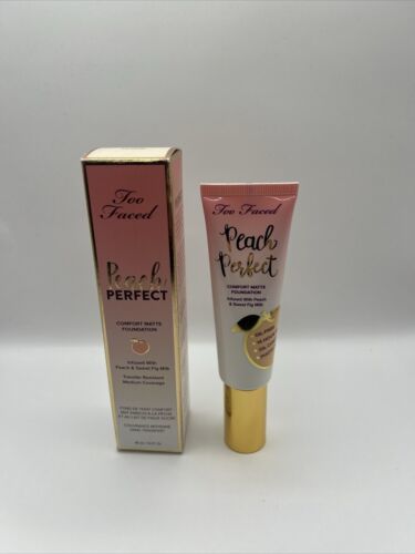 Too Faced Peach Perfect Comfort Matte Foundation - Cloud - 1.6 oz - New In Box - $27.71