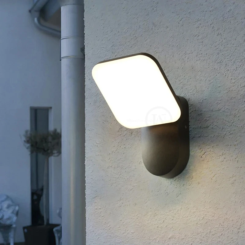 LED Induction Wall Light Outdoor IP65 Waterproof Lighting Villa Courtyard Garden - £32.22 GBP