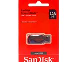 SanDisk Cruzer Blade USB Flash Drive, 128 GB, Black/Red (SDCZ50-128G-A46) - $40.06