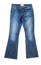 Maurices Molli Flare Jeans Womens 5/6 Long Dark Stonewash Modern 90s Style - $375.42 MXN