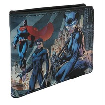 Batman Hush #619 Cover Men&#39;s Bi-Fold Wallet Blue - £20.43 GBP