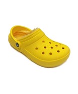 Crocs Classic Lined Slip On Clogs Shoes Mens 6 Womens 8 Sandals Lemon Ye... - £41.99 GBP