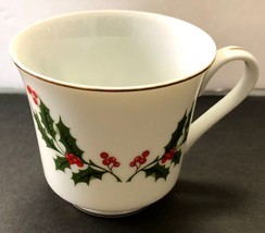 Vintage MOGI JAPAN Christmas Holly Leaves &amp; Berries Replacement Cup Only - £4.86 GBP