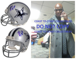 DeMarcus Ware signed Dallas Cowboys mini football helmet proof COA autog... - £155.05 GBP