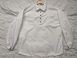 Scully Range Wear Men’s White Western Gambler Cowboy Shirt Size XXL RW038 - £31.06 GBP