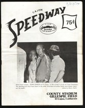 Cajon Speedway Stock Car Race Program 9/23/1978-County Stadium at Gillespie J... - £36.25 GBP