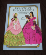 Tom Tierney Paper Dolls   Fashions of the Old South  - New Uncut Pages - £8.59 GBP