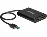 StarTech.com USB 3.0 to Dual DisplayPort Adapter 4K 60Hz, DisplayLink Ce... - £125.34 GBP