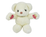 VINTAGE RUSS BERRIE TEDDY BEAR PINK HEART I LOVE YOUR HUGS STUFFED ANIMA... - £52.39 GBP