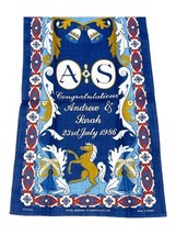 The Royal Wedding Andrew and Sarah July 23 1986  Wall Hanging Made In Ir... - £18.45 GBP