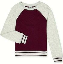 Athletic Works Girls Fleece Sweatshirt Size SMALL (6-6X) Purple Oxford New - £9.97 GBP