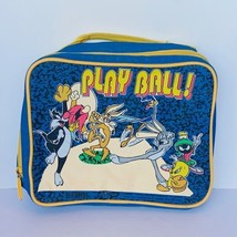 Looney Tunes lunch box vtg Thermos lunchbox 1994 Play Ball Yosimite Tweety Bugs - $29.65