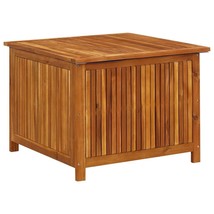 vidaXL Patio Storage Box 29.5&quot;x29.5&quot;x22.8&quot; Solid Acacia Wood - £190.16 GBP